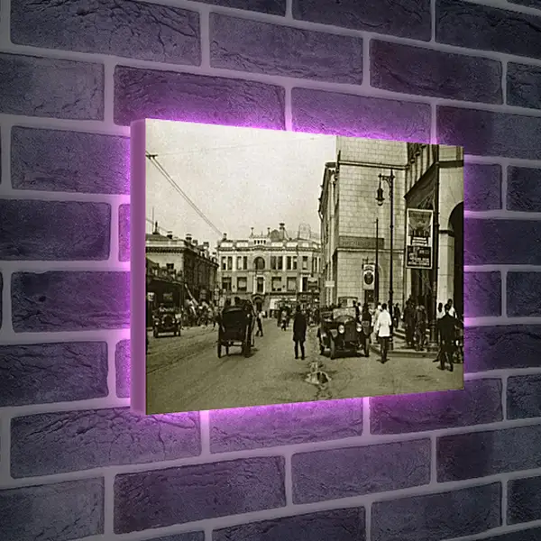 Лайтбокс световая панель - Москва 20х годов