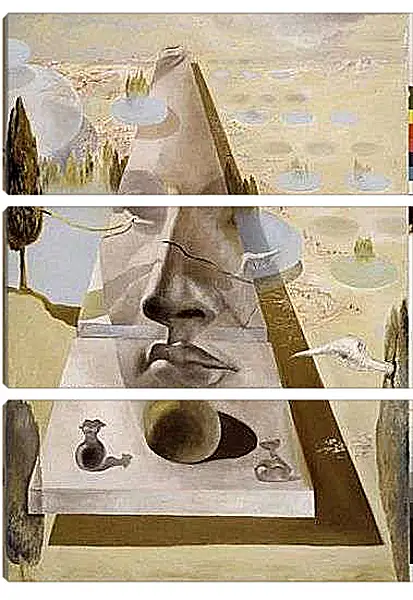 Модульная картина - Afrodita. (Явление лица Афродиты) Сальвадор Дали