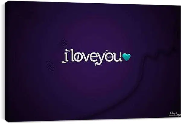 Постер на подрамнике - Любовь