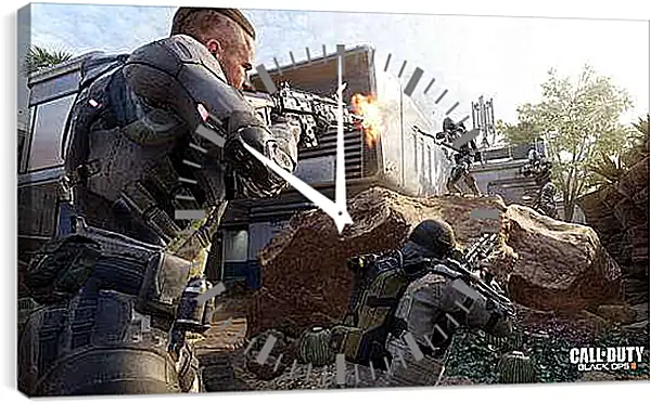 Часы картина - Call Of Duty: Black Ops III