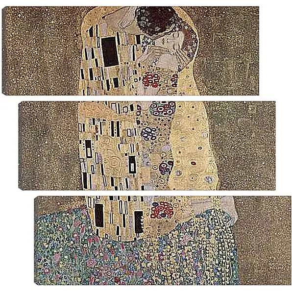 Модульная картина - Der Kuss. Густав Климт