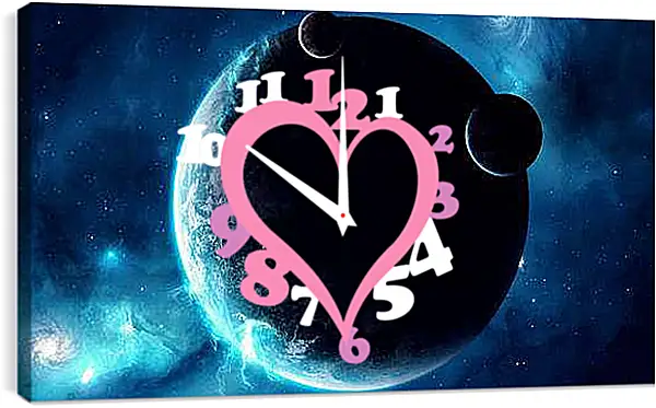 Часы картина - Космос