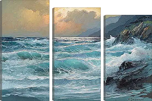 Модульная картина - Вечерний шторм