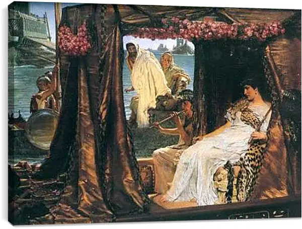Постер на подрамнике - Antony and Cleopatra. Лоуренс Альма-Тадема