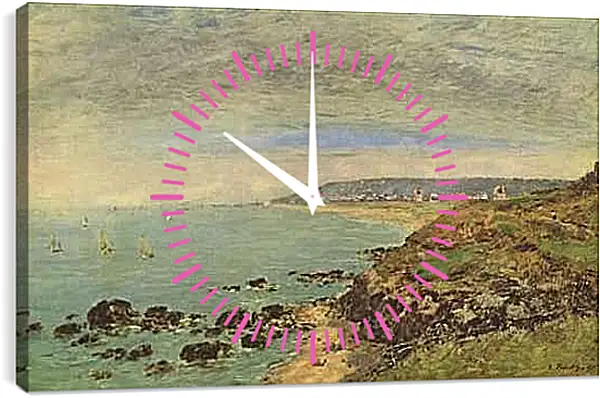 Часы картина - Atlantikkuste bei Benerville. Эжен Буден