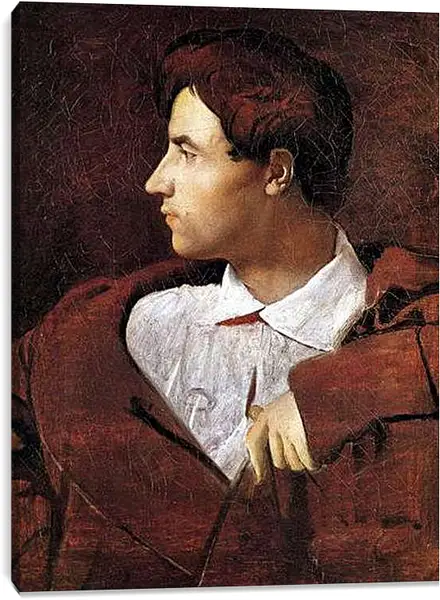 Постер на подрамнике - Portrait of Jean Baptiste Desdeban. Жан Огюст Доминик Энгр