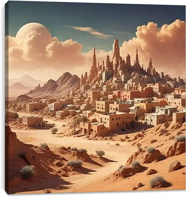 Постер на подрамнике - Горд в Пустыне