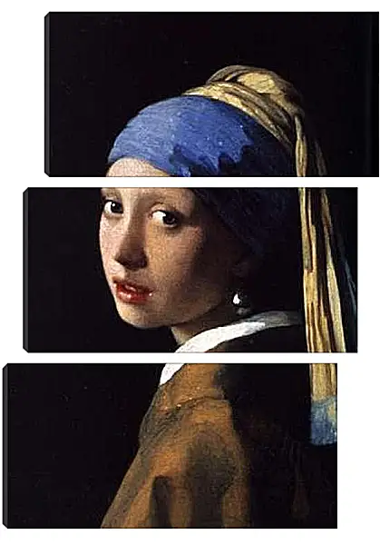 Модульная картина - Das Maedchen mit dem Perlenohrgehaenge. Ян (Йоханнес) Вермеер