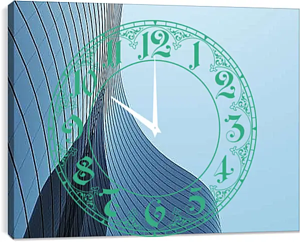 Часы картина - Время и стекло 3