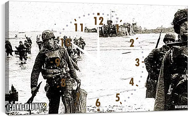 Часы картина - Call Of Duty 2