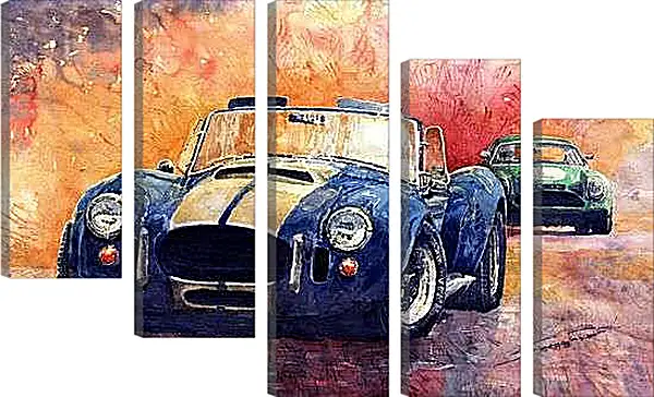 Модульная картина - Спорт авто