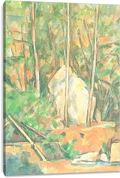 Постер на подрамнике - Citerne dans le parc du Chateau Noir (vers). Поль Сезанн