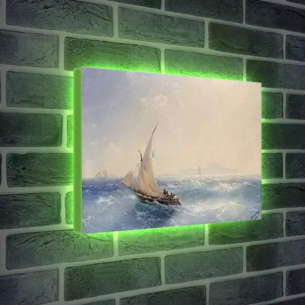 Лайтбокс световая панель - Доставка на остров Искья. Иван Айвазовский