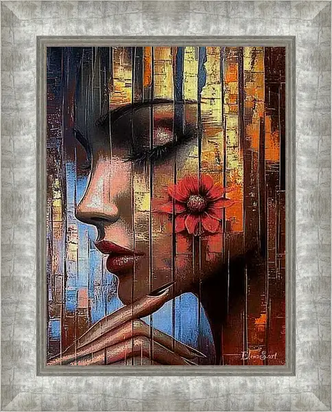Картина в раме - Color portrait 50