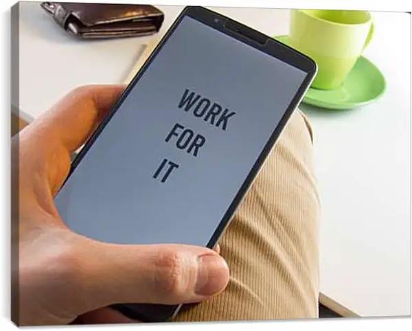 Постер на подрамнике - Работайте ради этого