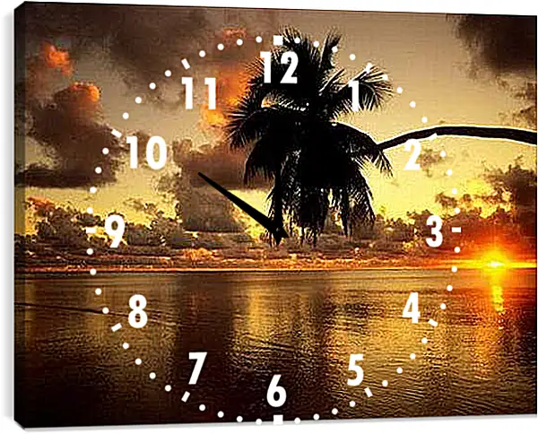 Часы картина - Zakat - Закат