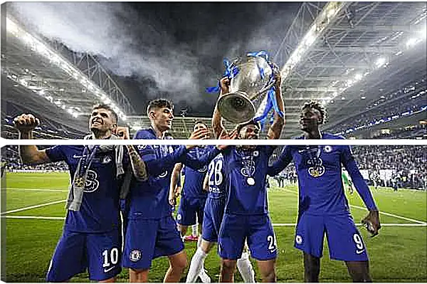 Модульная картина - Победа в Лиге Чемпионов. ФК Челси. FC Chelsea