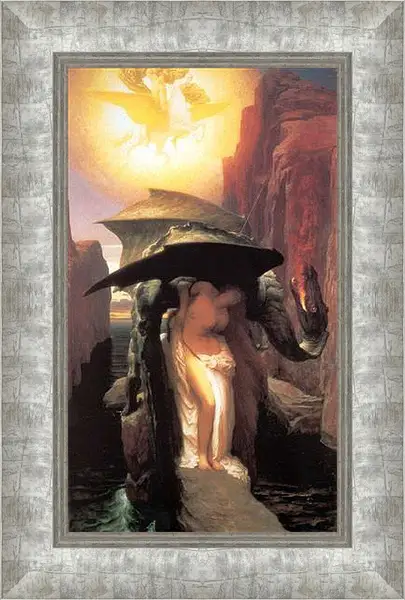 Картина в раме - Perseus and Adromeda. Персей и Андромеда. Барон Фредерик Лейтон
