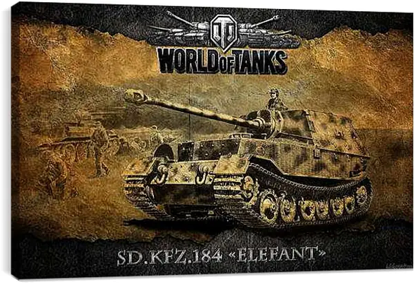 Постер на подрамнике - World Of Tanks