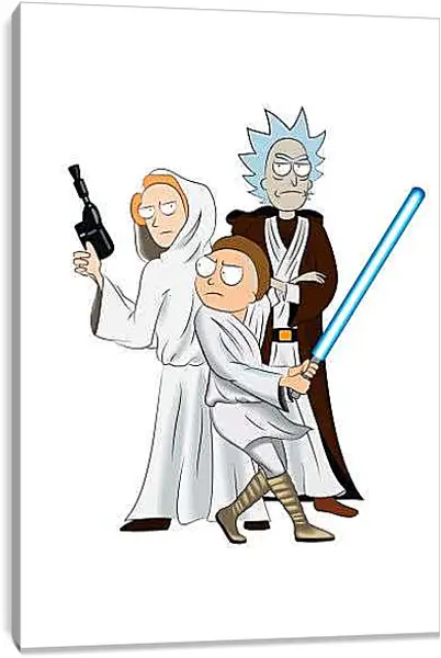 Постер на подрамнике - Рик и Морти