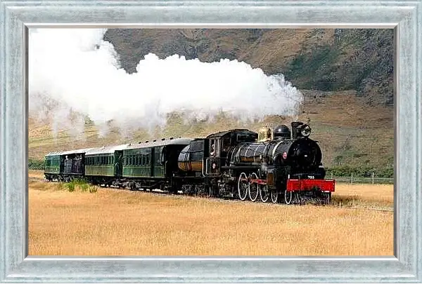 Картина в раме - Тепловоз