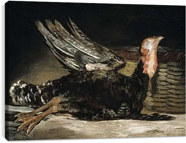 Постер на подрамнике - A Dead Turkey. Франсиско Гойя