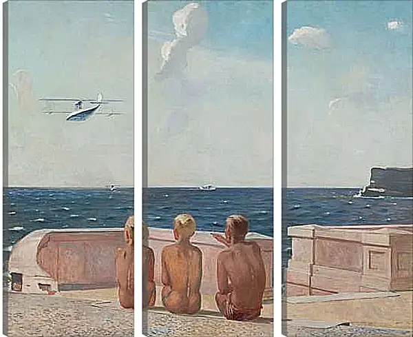 Модульная картина - Будущие летчики. Александр Дейнека