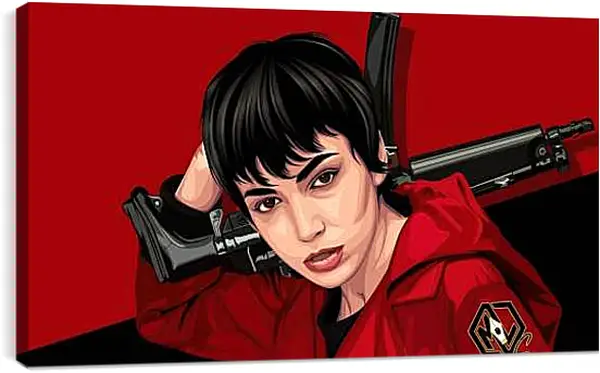 Постер на подрамнике - Бумажный дом. La casa de papel