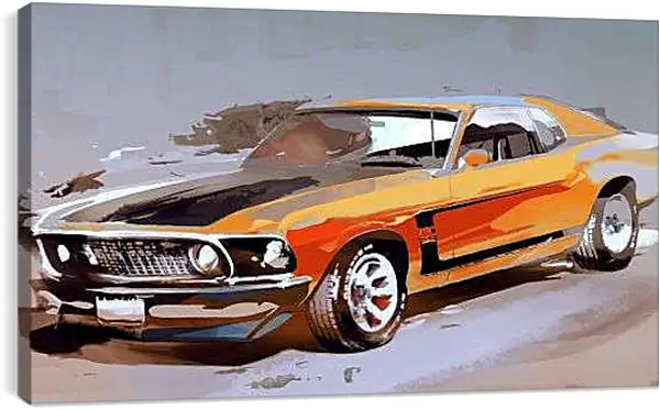 Постер на подрамнике - Мускул кар