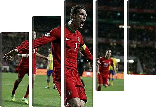 Модульная картина - Гол Криштиану Роналду