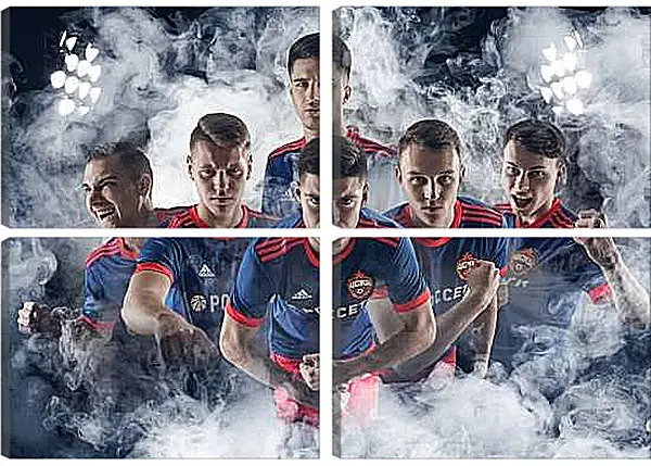 Модульная картина - Молодёжка. ФК ЦСКА Москва. FC CSKA Moscow