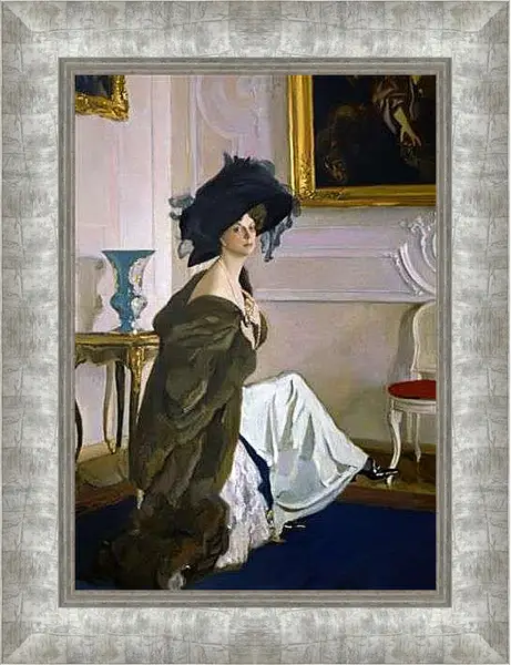 Картина в раме - Портрет Ольги Орловой. Валентин Александрович Серов