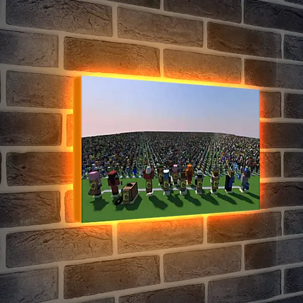 Лайтбокс световая панель - Minecraft