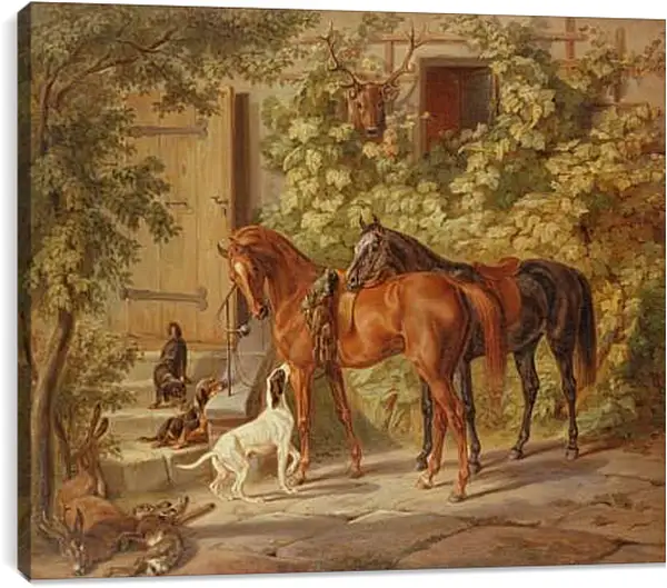 Постер на подрамнике - После охоты