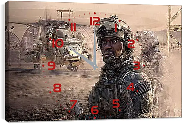 Часы картина - Call Of Duty 4: Modern Warfare