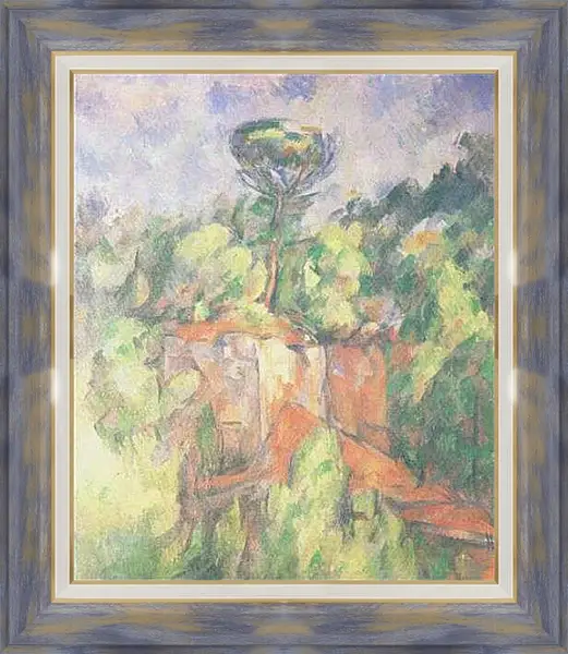 Картина в раме - La Carriere Bibemus (vers). Поль Сезанн