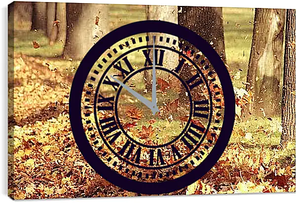 Часы картина - Осень