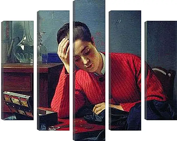 Модульная картина - Швея. Маковский Константин