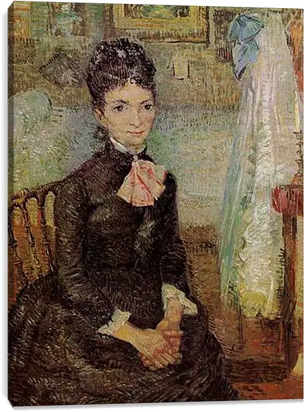 Постер на подрамнике - Woman Sitting by a Cradle. Винсент Ван Гог