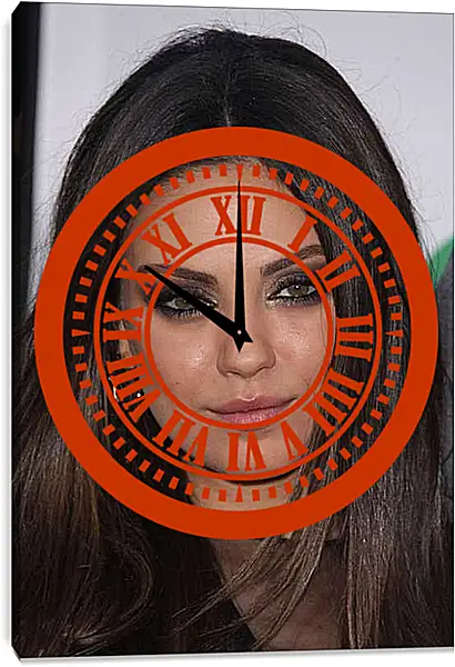 Часы картина - Мила Кунис. Mila Kunis