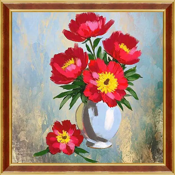 Картина в раме - Flowers 30