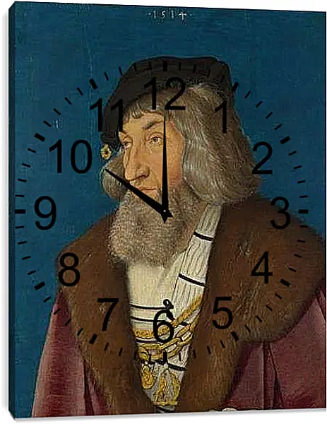Часы картина - Portrait of a Man. Ханс Бальдунг