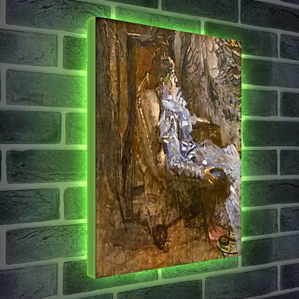 Лайтбокс световая панель - Дама в лиловом. Врубель Михаил