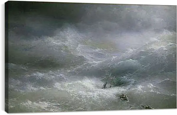 Постер на подрамнике - Волна. Иван Айвазовский