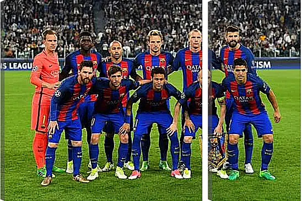 Модульная картина - Фото перед матчем ФК Барселона. FC Barcelona