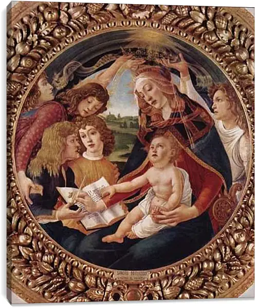 Постер на подрамнике - Madonna with Christ Child. Сандро Боттичелли