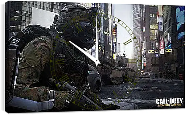 Часы картина - Call Of Duty: Advanced Warfare