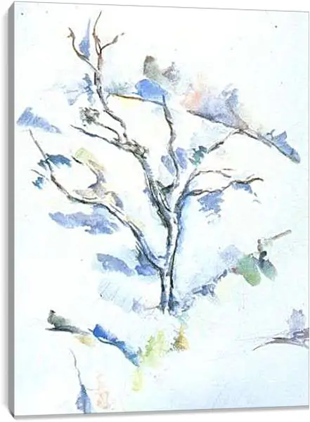 Постер на подрамнике - Le Chene. Поль Сезанн