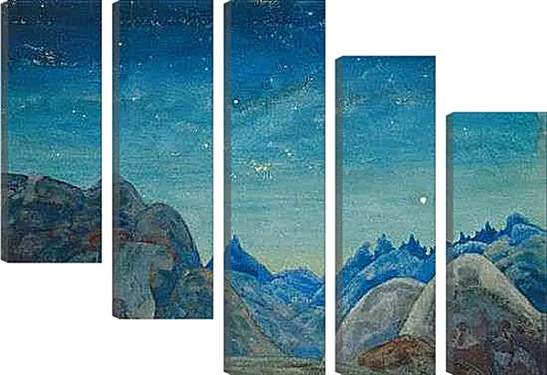 Модульная картина - Звездные руны. Рерих Николай