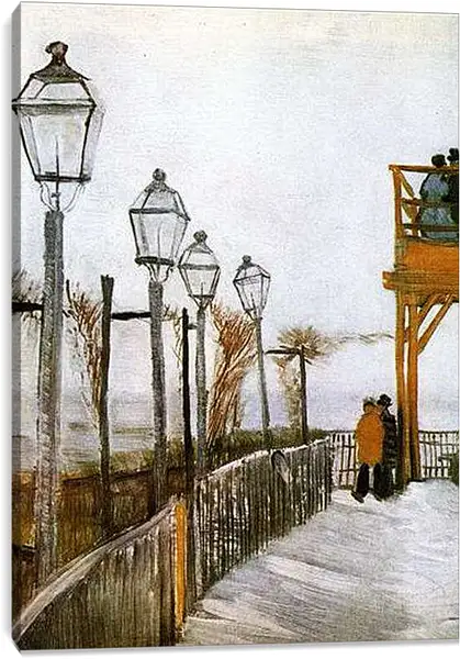 Постер на подрамнике - Monmart - Монмарт. Винсент Ван Гог